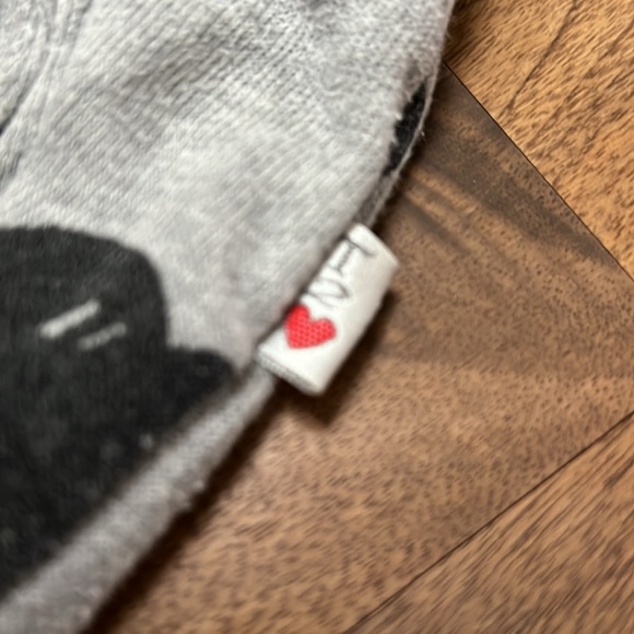 Adorable T2Love Sweatpants - Grey with black hearts. - Picture 2 of 3